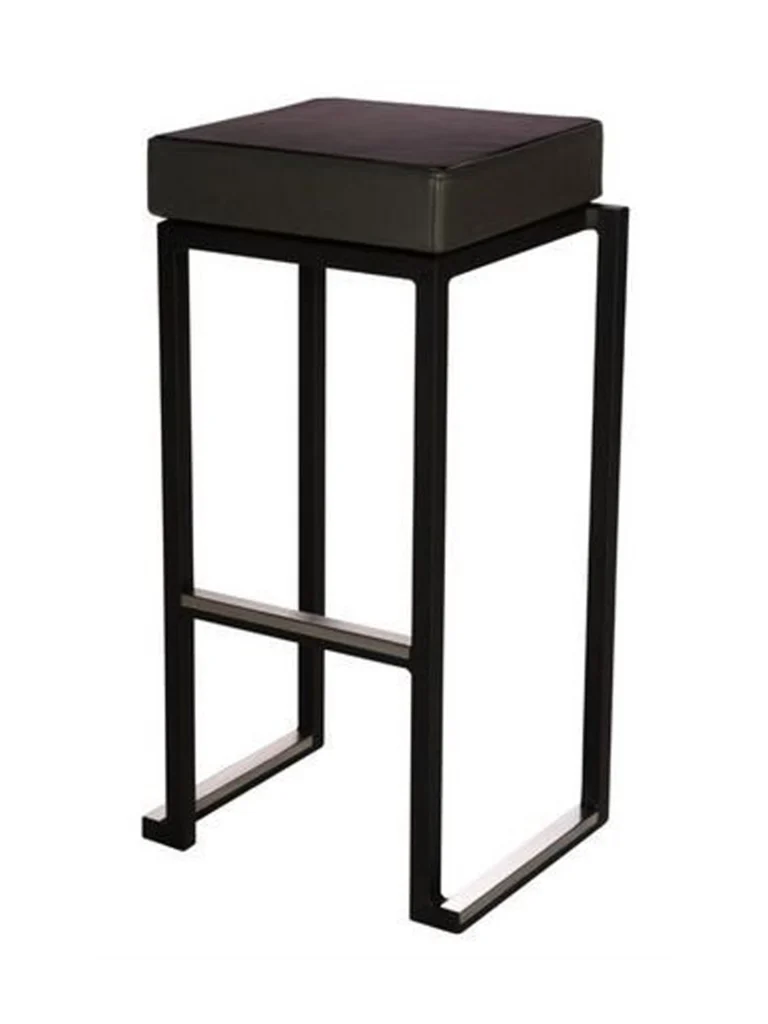 Aluminium-Barhocker Kubo Schwarz mieten