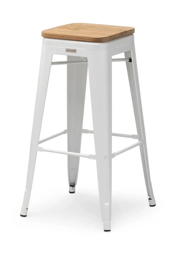 Barhocker Tolix-Wood Weiß mieten