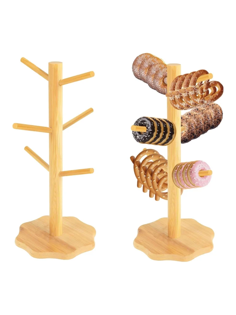 2 Brezelständer aus Holz mieten | Buffet-Deko