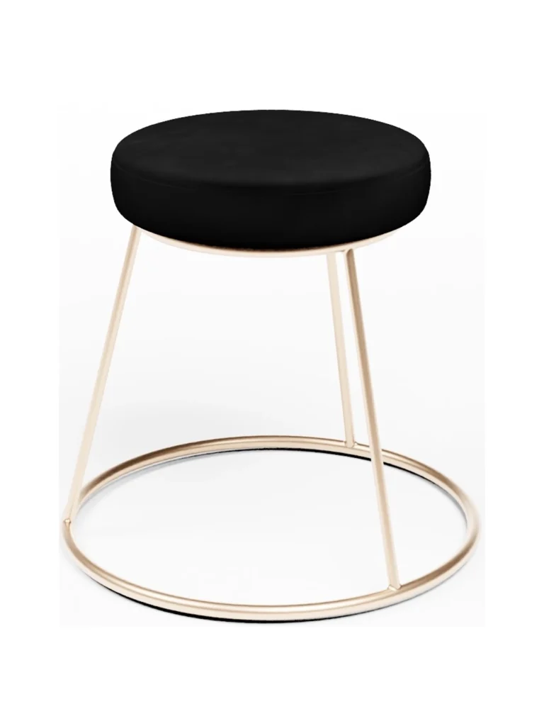 Lounge Hocker Alice "gold" mieten | Loungehocker