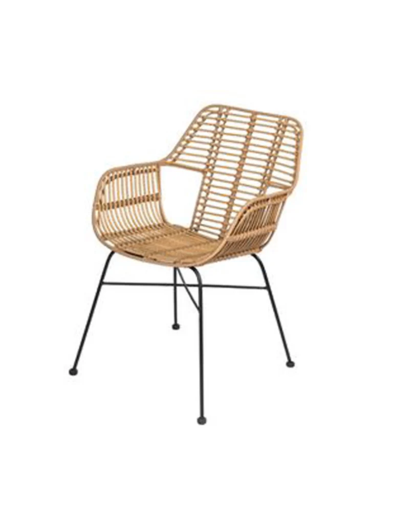 Sessel "Armchair Palm" beige-schwarz mieten