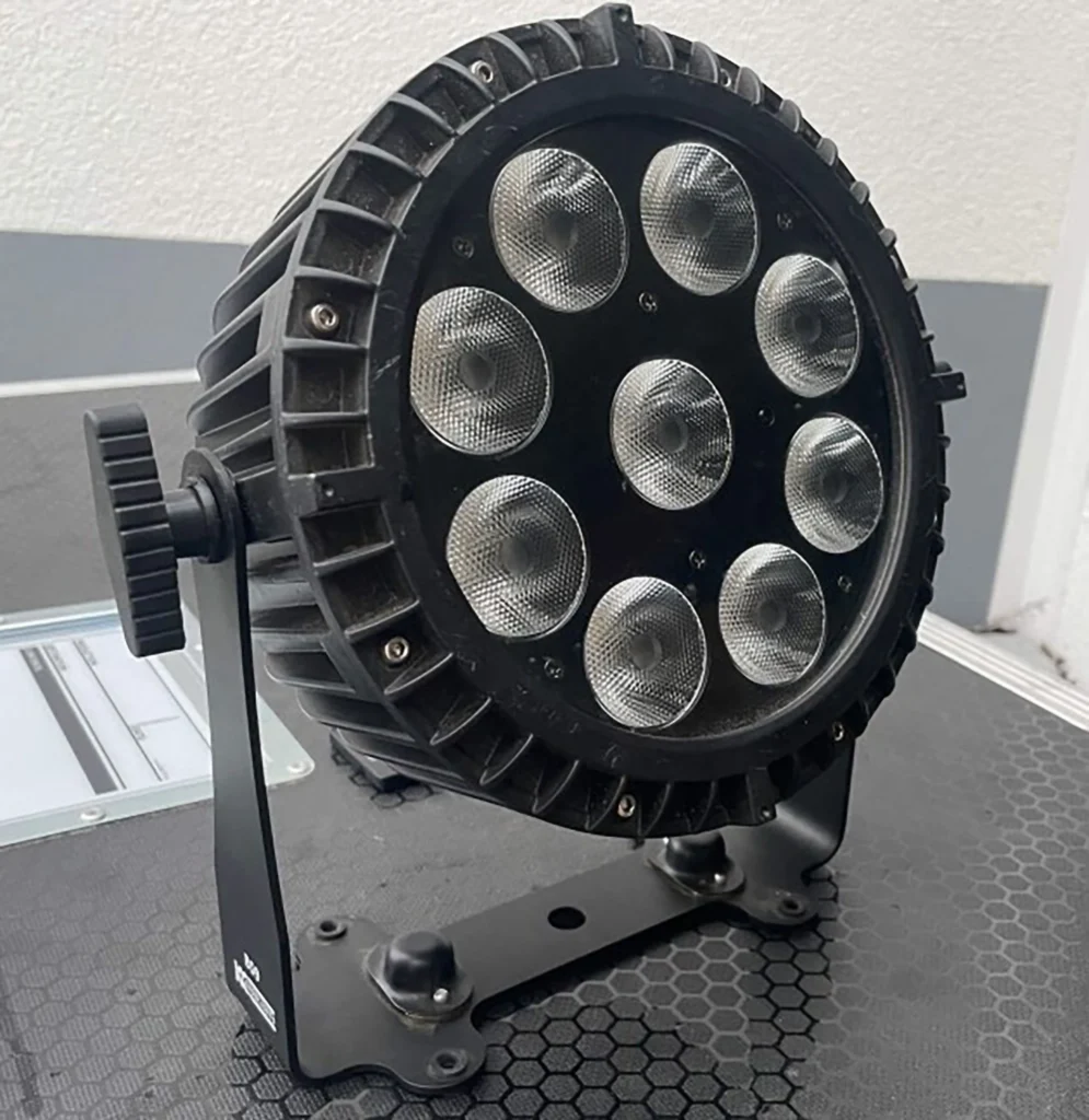 Akku LED-Scheinwerfer mieten – 8er-Set mit RGBWA-UV