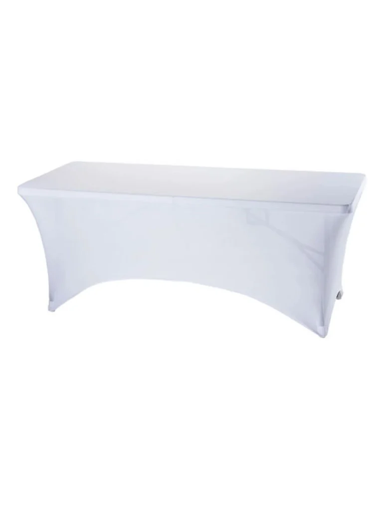 Buffettisch "Stretch weiß" 183x76cm für Ihr Event mieten