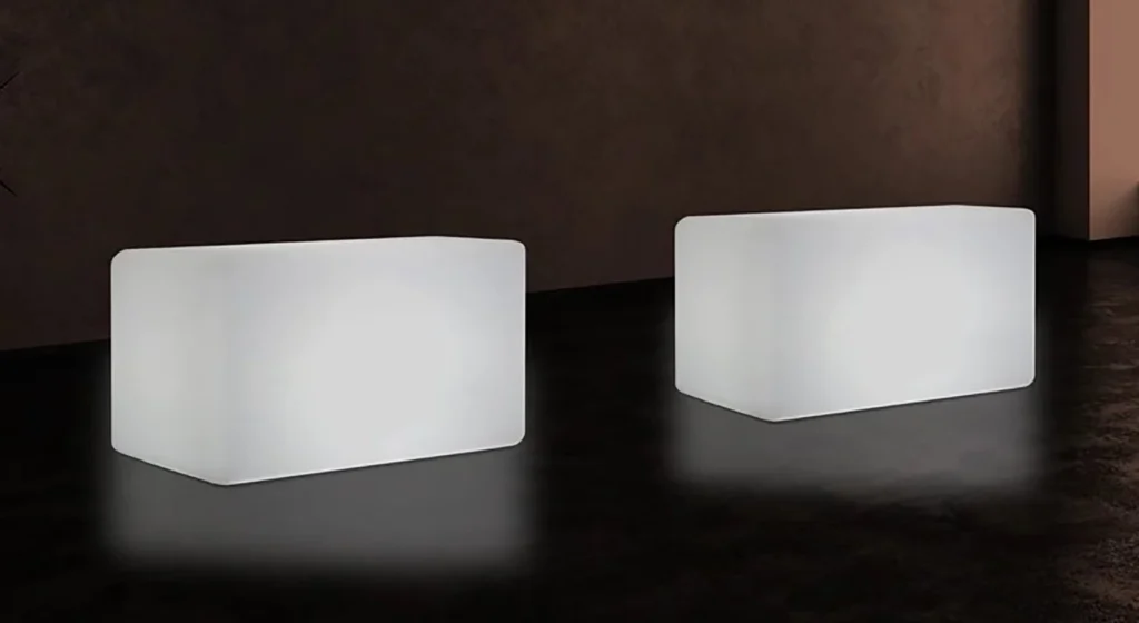 LED Sitzbank mieten | Leuchtmöbel für Events