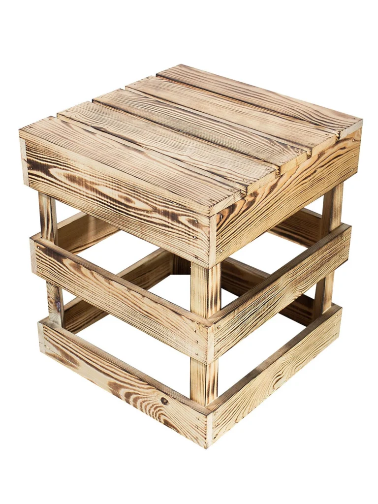 Paletten-Cube mieten | Hocker & Tisch