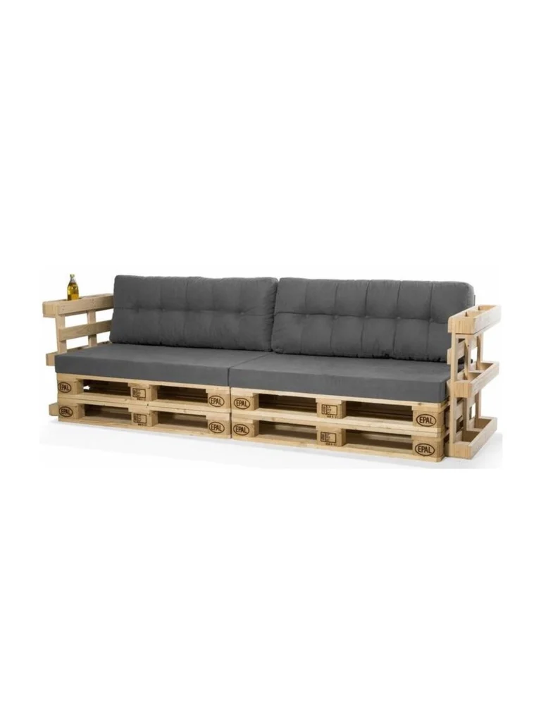 Palettencouch Four für 4–5 Personen mieten