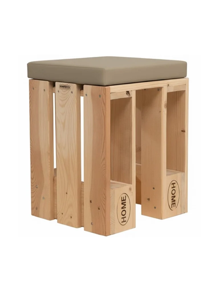 Palettenhocker Aureo grau mieten