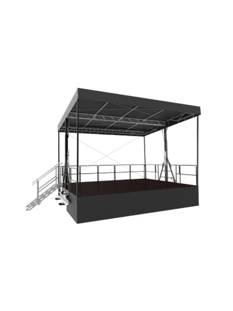 Smartstage 20 qm mieten | Kompakte Trailerbühne