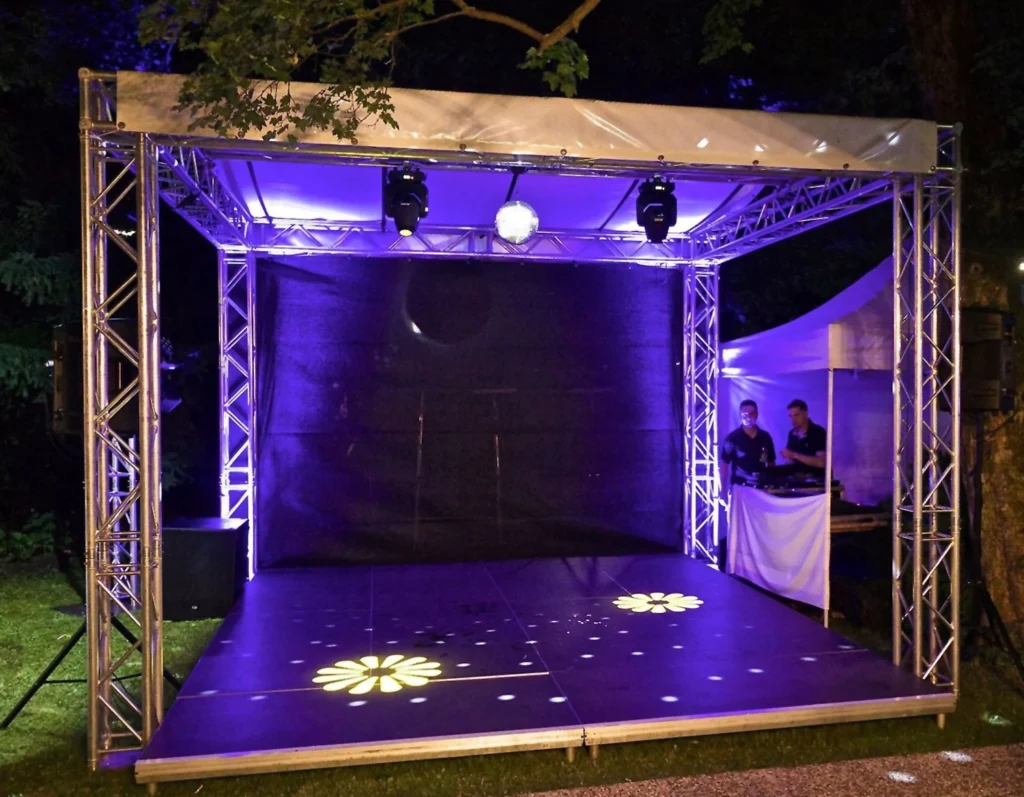 Tanzflächendach 4 × 4 m ohne Boden mieten