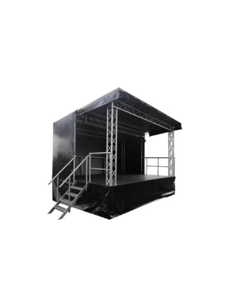 Trailerbühne 17 m² mieten | Kompakte mobile Bühne