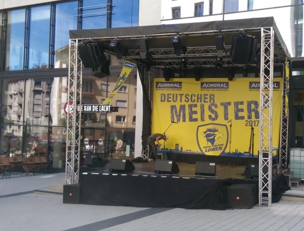 Traversendach 6 × 5 m ohne Bühne mieten